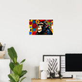 EEN AAP ALS IK 5 POSTER (Thuiskantoor)