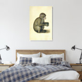 Een aap canvas afdruk (Insitu (Slaapkamer))