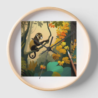 een aap die ergens naar kijkt .