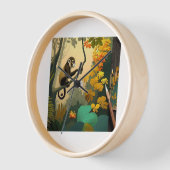 een aap die ergens naar kijkt . (Hoek)