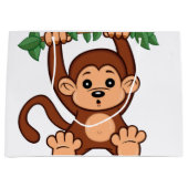 Een aap die gewoon rondhangt groot cadeauzakje (Voorkant)