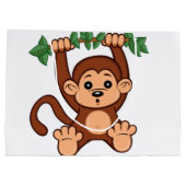 Een aap die gewoon rondhangt groot cadeauzakje (Achterkant)