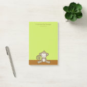 Een aap die naar beneden kijkt Happy Cute & Kawaii Post-it® Notes (Kantoor)