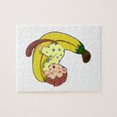 Een aap die slaapt in de pyjama legpuzzel (Horizontaal)