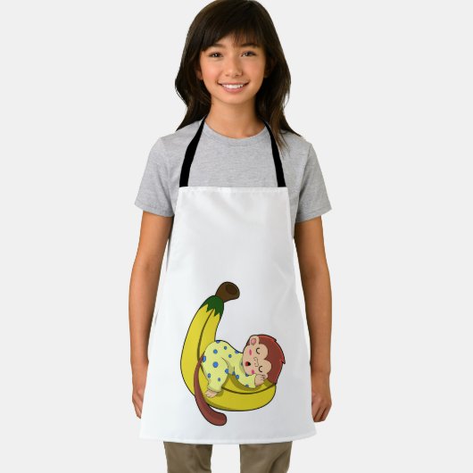 Een aap die slaapt in de pyjama schort (Insitu)