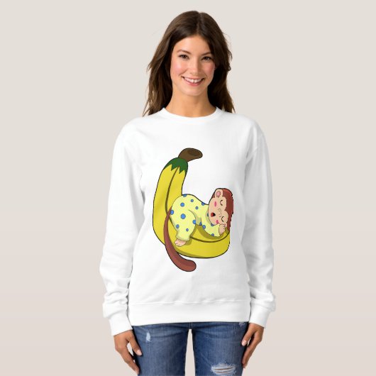 Een aap die slaapt in de pyjama trui (Voorkant volledig)