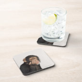 Een aap die zijn gezicht wrijft bier onderzetter (Rechterzijde)