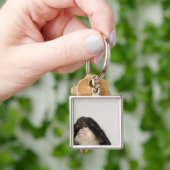 Een aap die zijn ogen bedekt sleutelhanger (Hand)