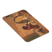 Een aap en een hond met een grote tamboerijn magneet (Rechterzijde)