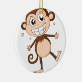 een aap keramisch ornament (Rechts)