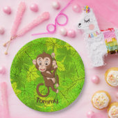 Een aap op een Bord met papier voor wijnontwerpen (Feest)