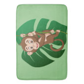 Een aap op een wijntekenplank badmat (Voorkant Verticaal)