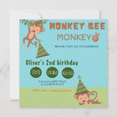 Een aap ziet een aap met twee geslachtsneutrale ve kaart (Voorkant)