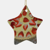 Een aardbeiencake keramisch ornament (Rechts)