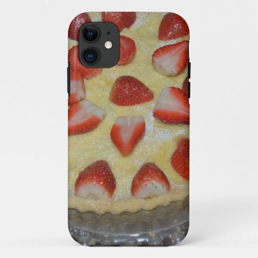 Een aardbeientaart Case-Mate iPhone case (Achterkant)