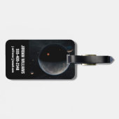 Een aarde-achtige planeet rijk aan koolstof en dro bagagelabel (Achterkant horizontaal)