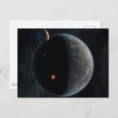 Een aarde-achtige planeet rijk aan koolstof en dro briefkaart (Voorkant / Achterkant)