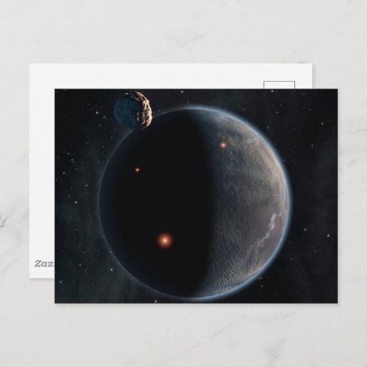 Een aarde-achtige planeet rijk aan koolstof en dro briefkaart (Voorkant / Achterkant)