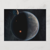 Een aarde-achtige planeet rijk aan koolstof en dro briefkaart (Voorkant)