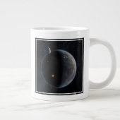 Een aarde-achtige planeet rijk aan koolstof en dro grote koffiekop (Rechts)