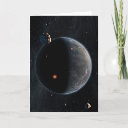 Een aarde-achtige planeet rijk aan koolstof en dro kaart (Voorkant)