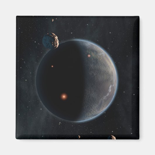 Een aarde-achtige planeet rijk aan koolstof en dro magneet (Voorkant)