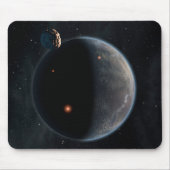 Een aarde-achtige planeet rijk aan koolstof en dro muismat (Voorkant)