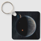 Een aarde-achtige planeet rijk aan koolstof en dro sleutelhanger (Voorkant)
