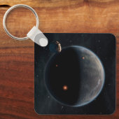 Een aarde-achtige planeet rijk aan koolstof en dro sleutelhanger (Voorkant)