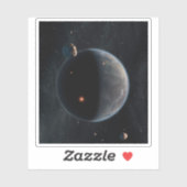 Een aarde-achtige planeet rijk aan koolstof en dro sticker (Vel)