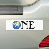 EÉN AARDE BUMPERSTICKER (Op auto)
