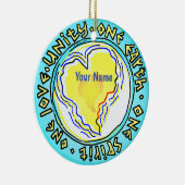 Eén Aarde Keramisch Ornament (Rechts)