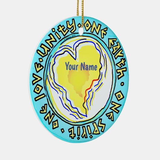 Eén Aarde Keramisch Ornament (Rechts)