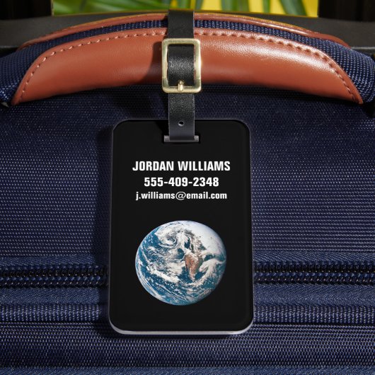 Een aarde van het Apollo 10 ruimteschip. Bagagelabel (Voorkant Insitu 2)