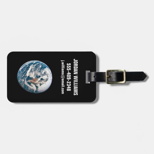 Een aarde van het Apollo 10 ruimteschip. Bagagelabel (Voorkant horizontaal)