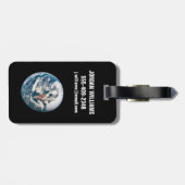 Een aarde van het Apollo 10 ruimteschip. Bagagelabel (Achterkant horizontaal)