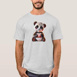 Een aardige panda geeft je zijn hart. t-shirt
