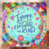 Een aardige wereld “Inspirivity” raamsticker (Vel 2)