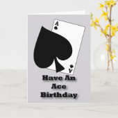 Een Aas Verjaardag Kaart (Gele Bloem)