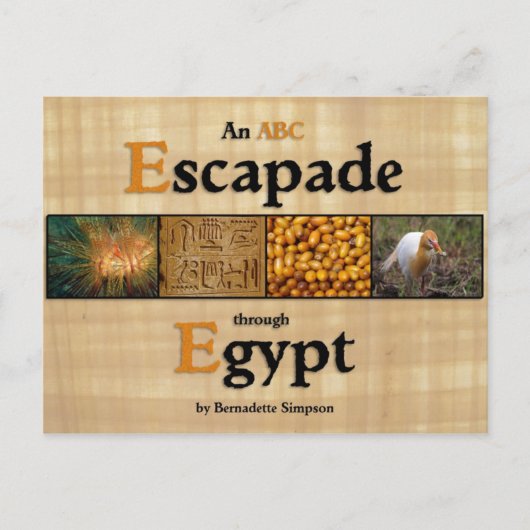 Een ABC Escapade door Egypte Briefkaart (Voorkant)