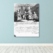 Een abonnementskaartje voor 'A Harlot's Canvas Afdruk (Insitu (Houten vloer))