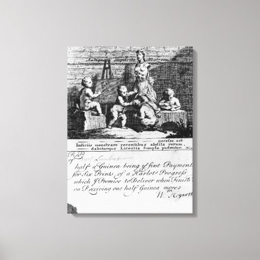 Een abonnementskaartje voor 'A Harlot's Canvas Afdruk (Voorkant)