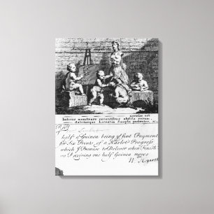 Een abonnementskaartje voor 'A Harlot's Canvas Afdruk