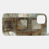 Een Abstract in blauw en bruin Case-Mate iPhone Case (Achterkant (horizontaal))