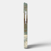 Een Abstract in blauw en bruin Case-Mate iPhone Case (Achterkant / Links)