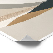 Een abstract kunst muur poster minimalistisch ontw (Hoek)
