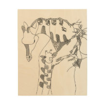 Een abstract kunstschetslijst cadeau voor mama