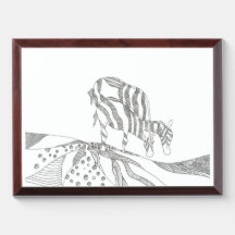 Een abstract kunstschetslijst cadeau voor mama