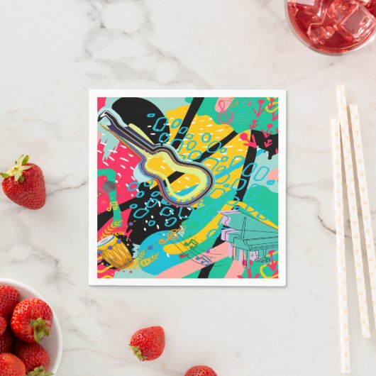 Een Abstract muziekmengsel Servet (Insitu)