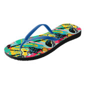 Een Abstract muziekmengsel Teenslippers (Schuin)